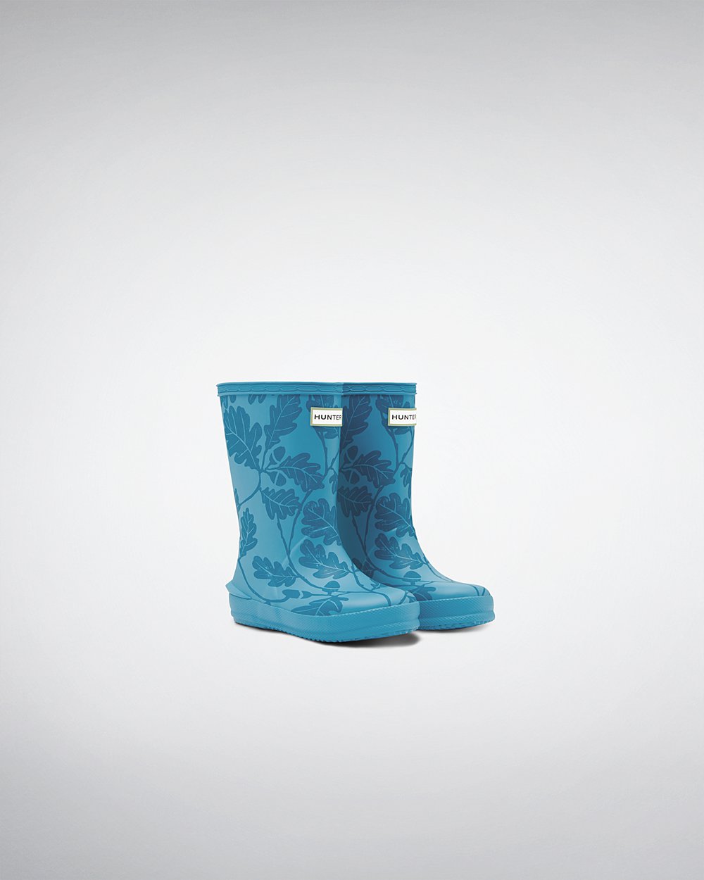 Kids Hunter Rain Boots Blue - Original First National Trust Print - 6402785-KP